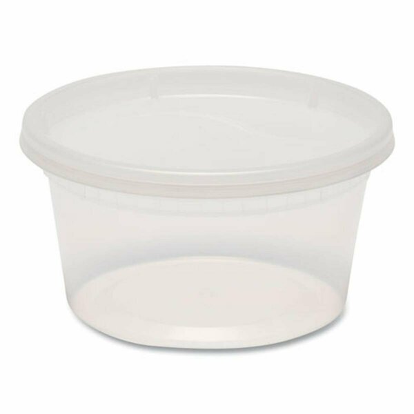 Gen DELI12OZ 12 oz Deli Plastic Containers, Clear - 240PK GENDELI12OZ